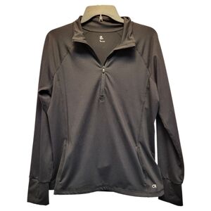 GAP Fit Womens Black Pullover 1/4-Zip Performance Jacket-Size L
